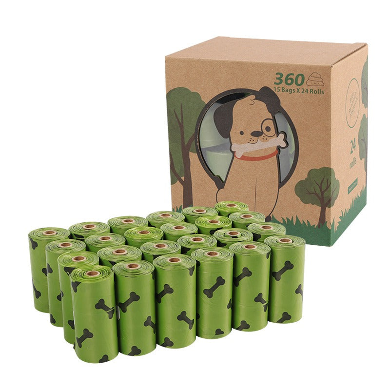 Bolsas Degradables para Excrementos de Perro | Verde Militar con Huesos