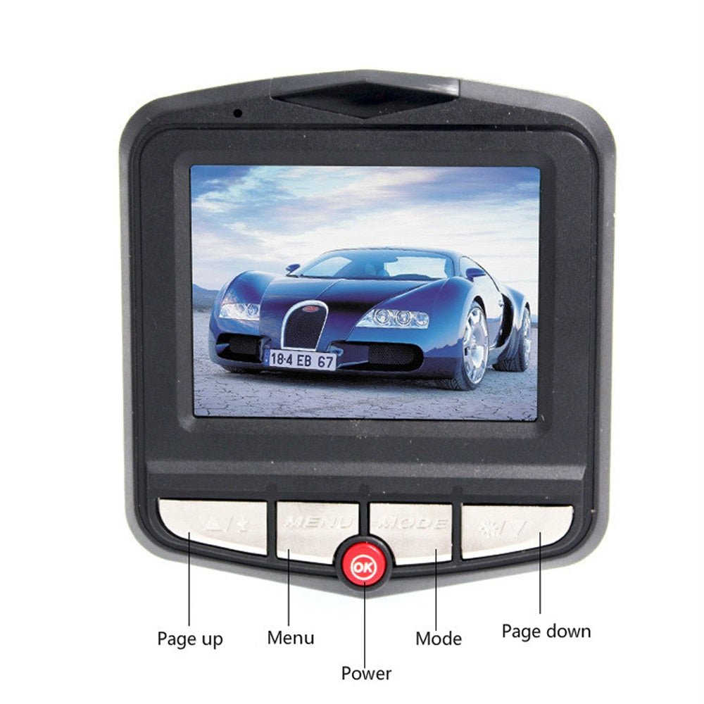 Cámara Dashcam Full HD 1080p para Coche | Grabador DVR con Pantalla 2.4" | Visión Nocturna