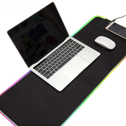 Alfombrilla Gaming RGB con Luz LED y Base Antideslizante – Tamaño XL