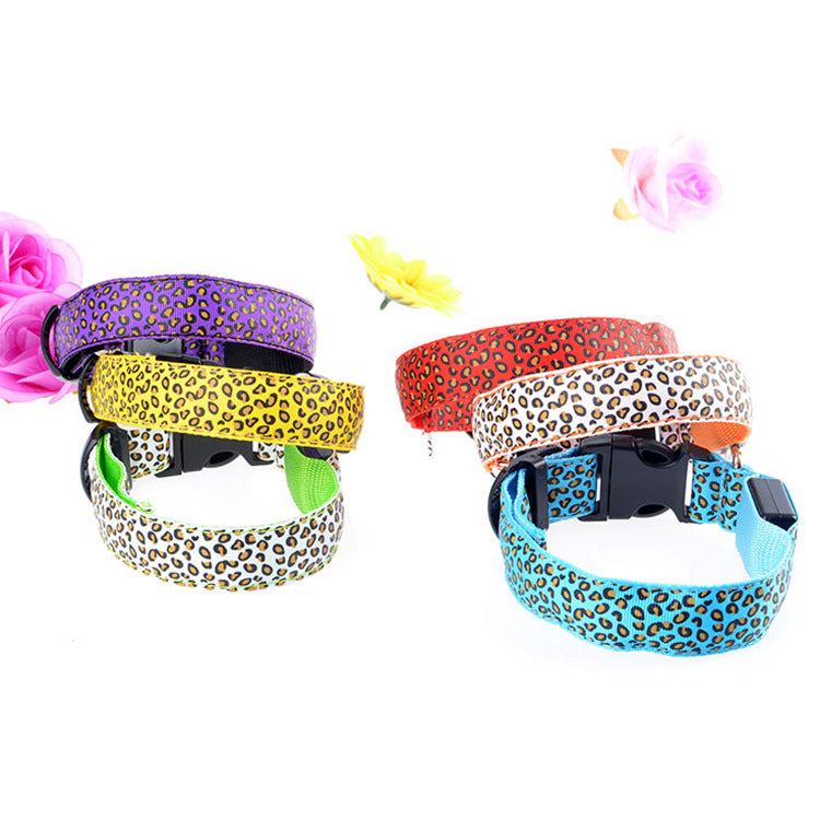 Collar LED luminoso para perros - Visibilidad nocturna