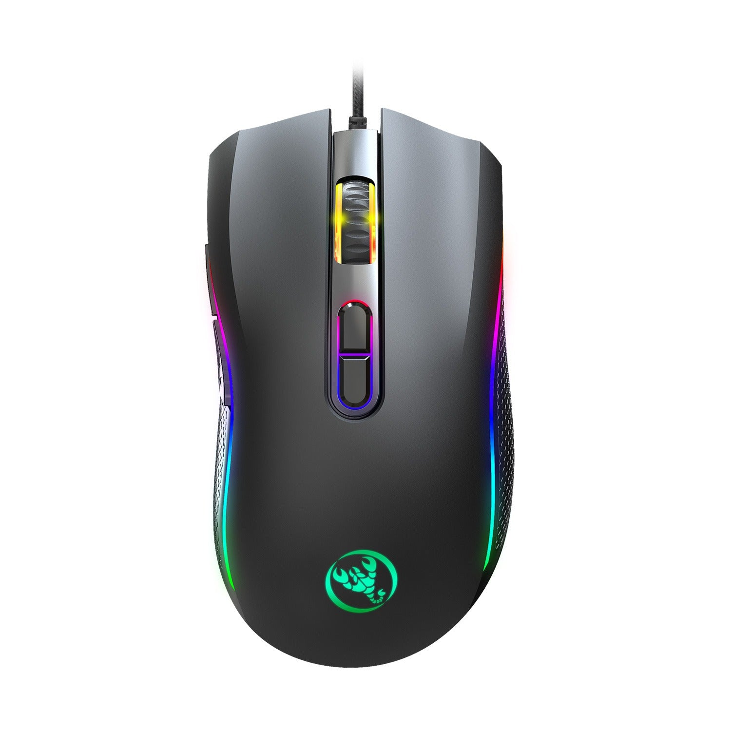 Ratón Gaming con Cable RGB para PC y E-Sports – Iluminación LED y Alta Precisión