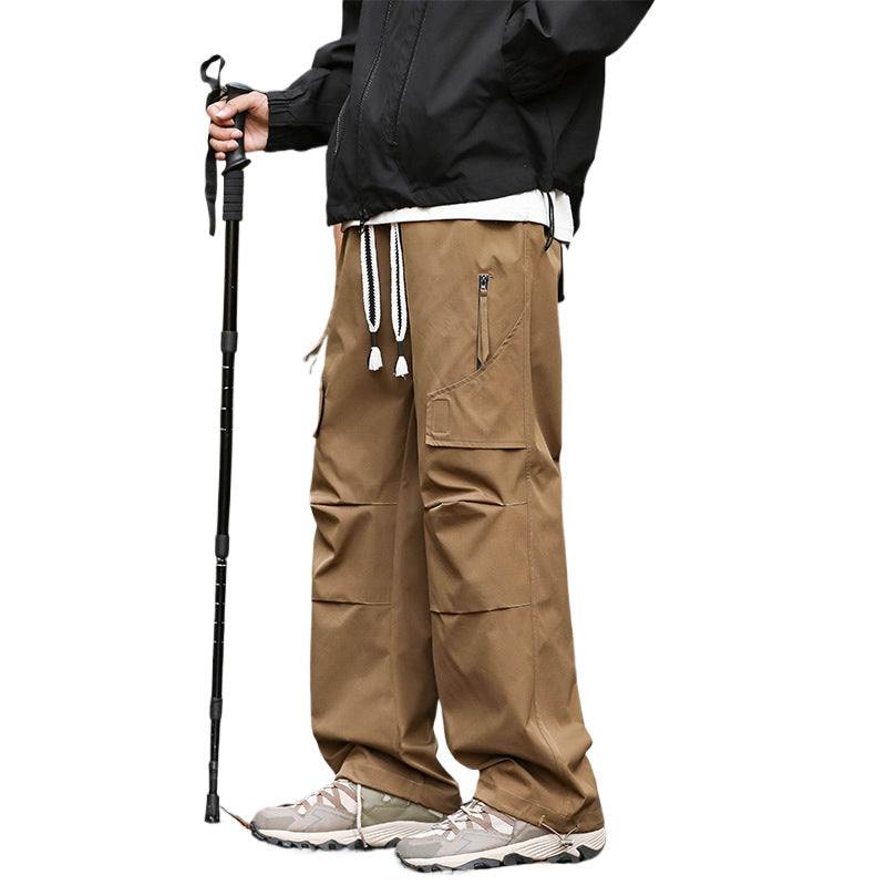 Men's Loose Cuffed Cargo Trousers