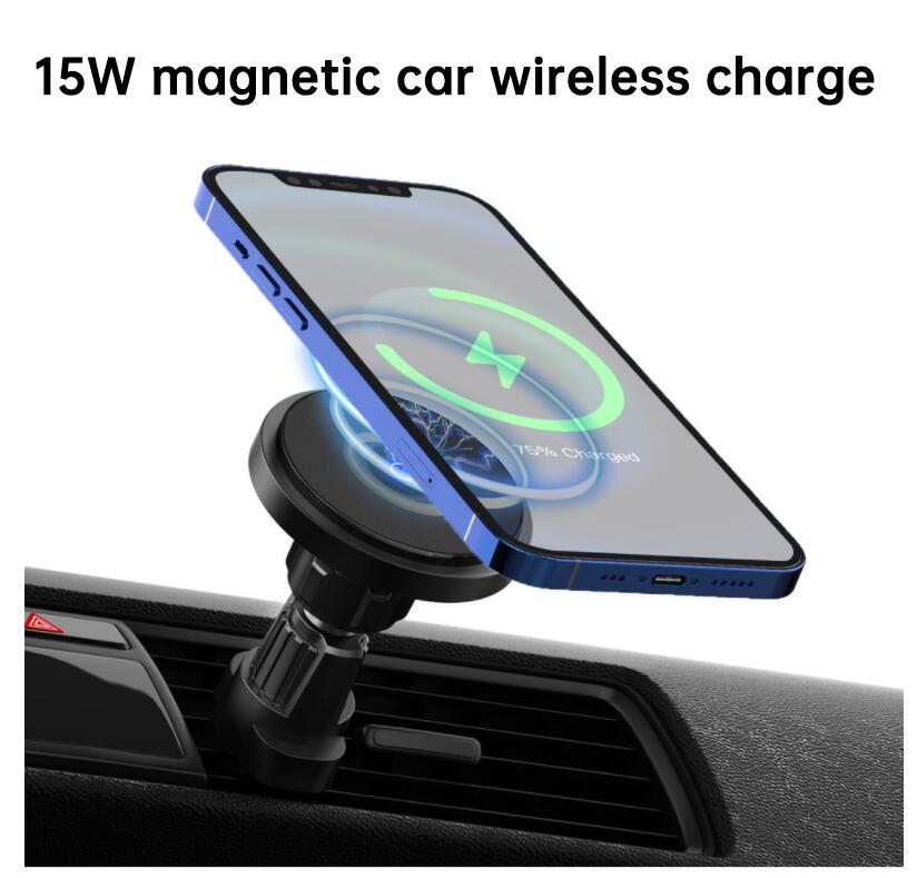 Cargador inalámbrico magnético para coche 15W - iPhone 14 Pro Max