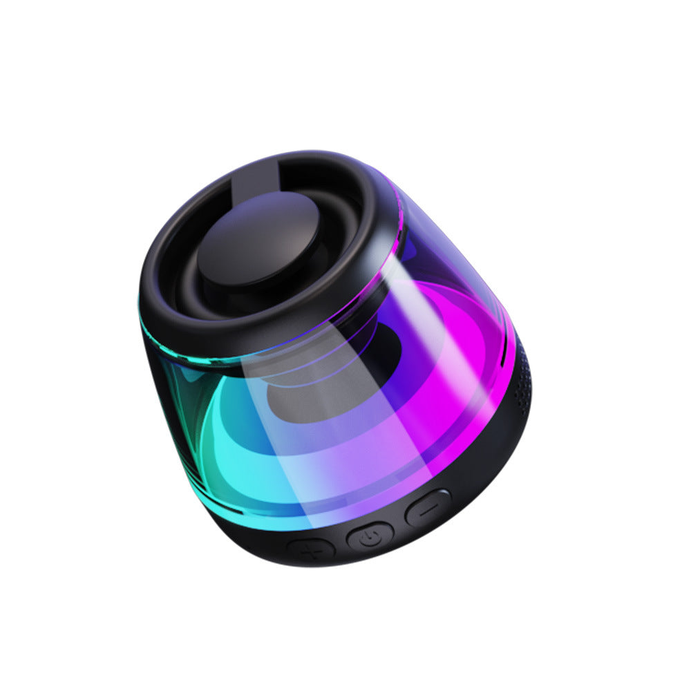 Altavoz Bluetooth magnético con luz RGB y soporte de móvil
