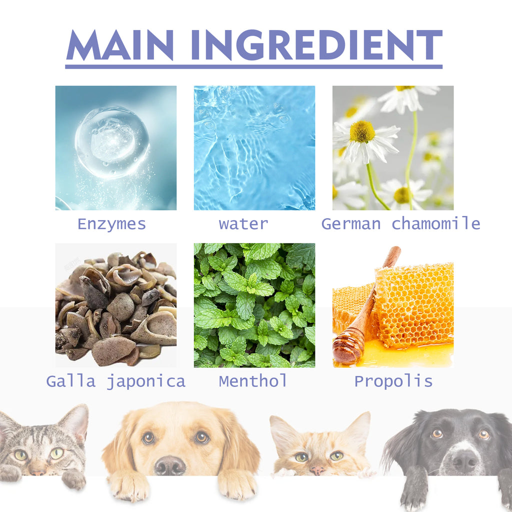 Spray dental para perros y gatos - Higiene bucal sin cepillado