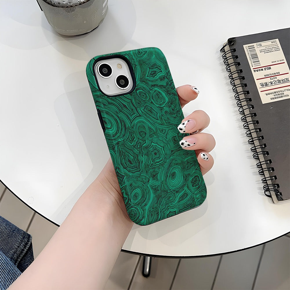 Funda abstracta 2 en 1 para iPhone - Rígida con protector