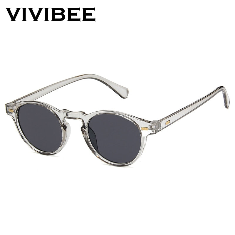 Men Fashions Oval Small Sunglasses Clear Classic UV400 Sun Glasses Trends for Transparent Shades for Women