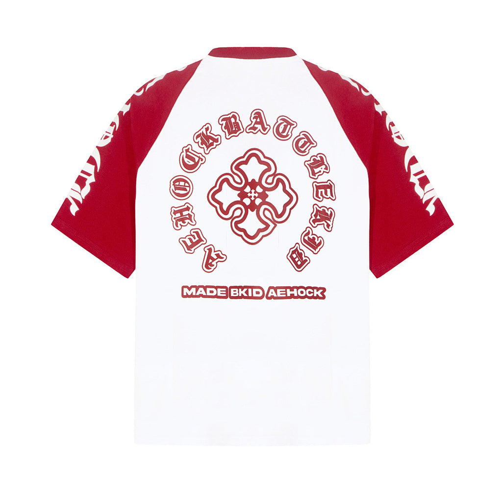 Camiseta Raglan Oversize Gothic Cross — MCMZ Wear