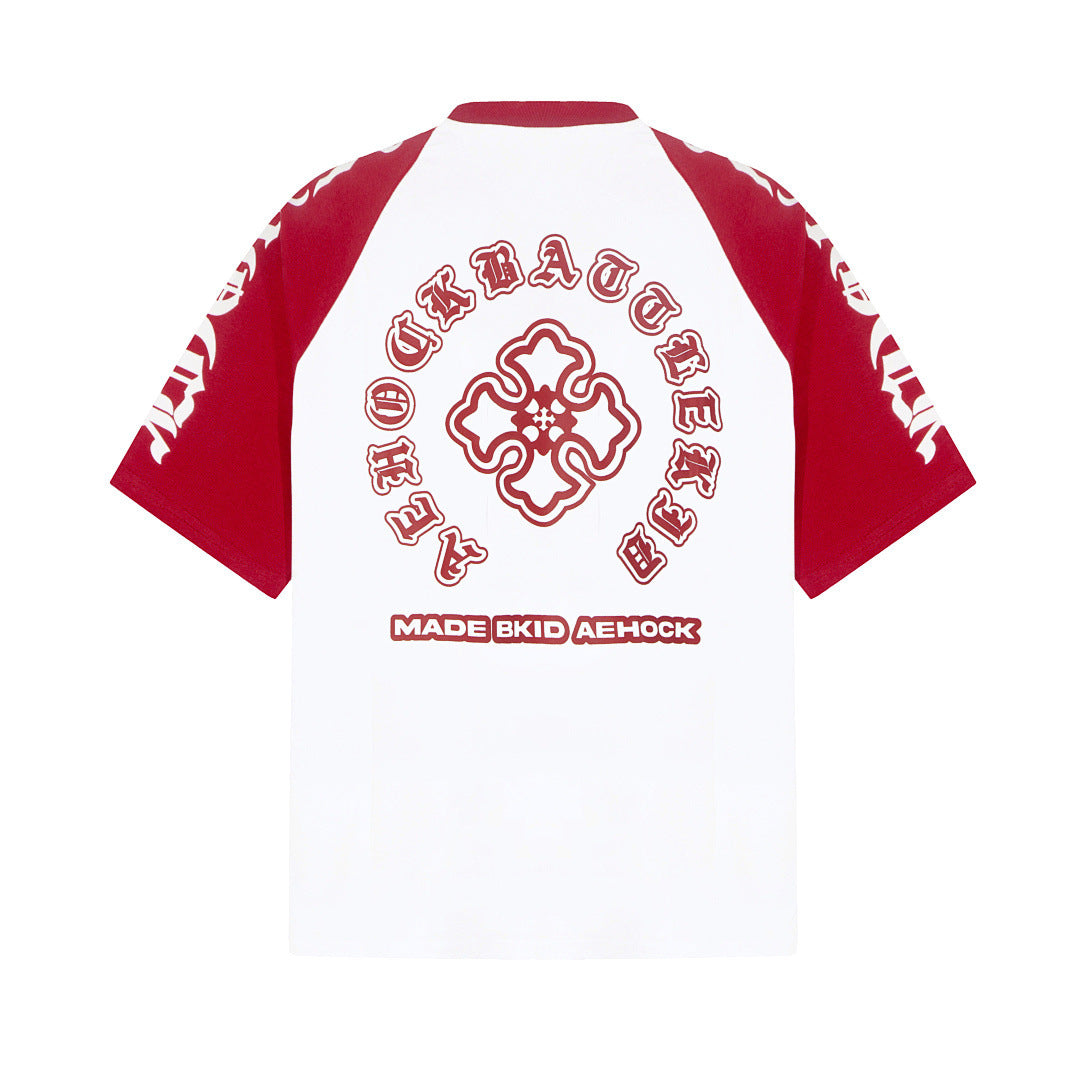 Camiseta Raglan Oversize Gothic Cross — MCMZ Wear