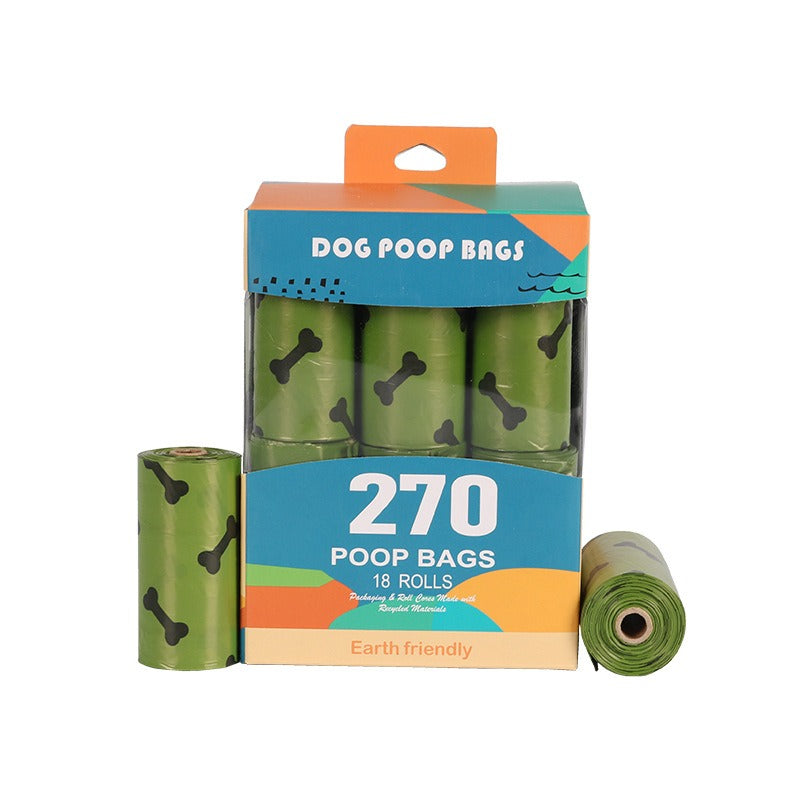 Bolsas Degradables para Excrementos de Perro | Verde Militar con Huesos