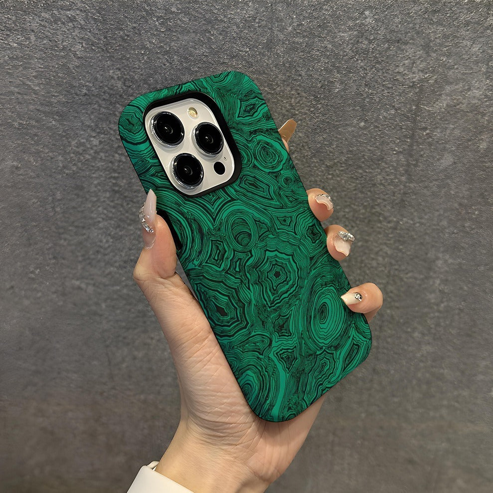 Funda abstracta 2 en 1 para iPhone - Rígida con protector