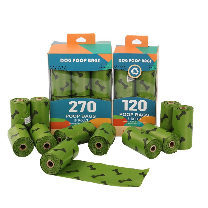 Bolsas Degradables para Excrementos de Perro | Verde Militar con Huesos