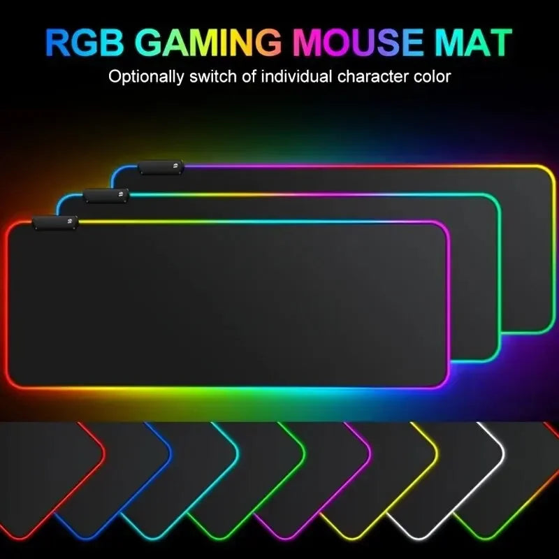Alfombrilla Gaming RGB con Luz LED y Base Antideslizante – Tamaño XL