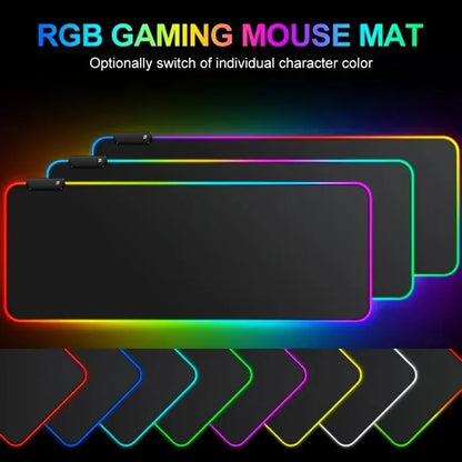 Alfombrilla Gaming RGB con Luz LED y Base Antideslizante – Tamaño XL