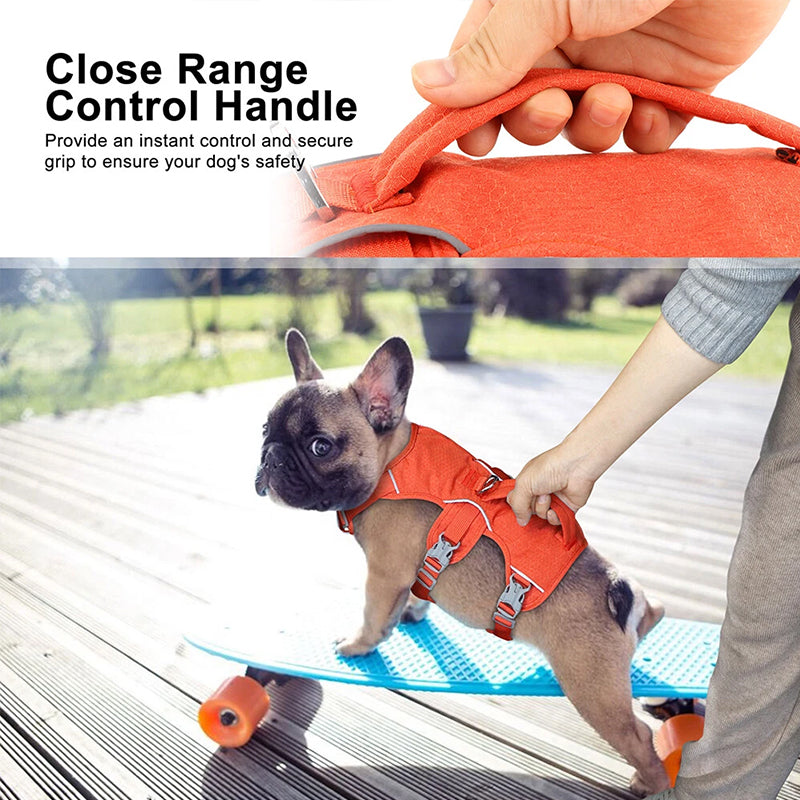 Arnés anti-escape reflectante para perros – Con asa de control y acolchado transpirable