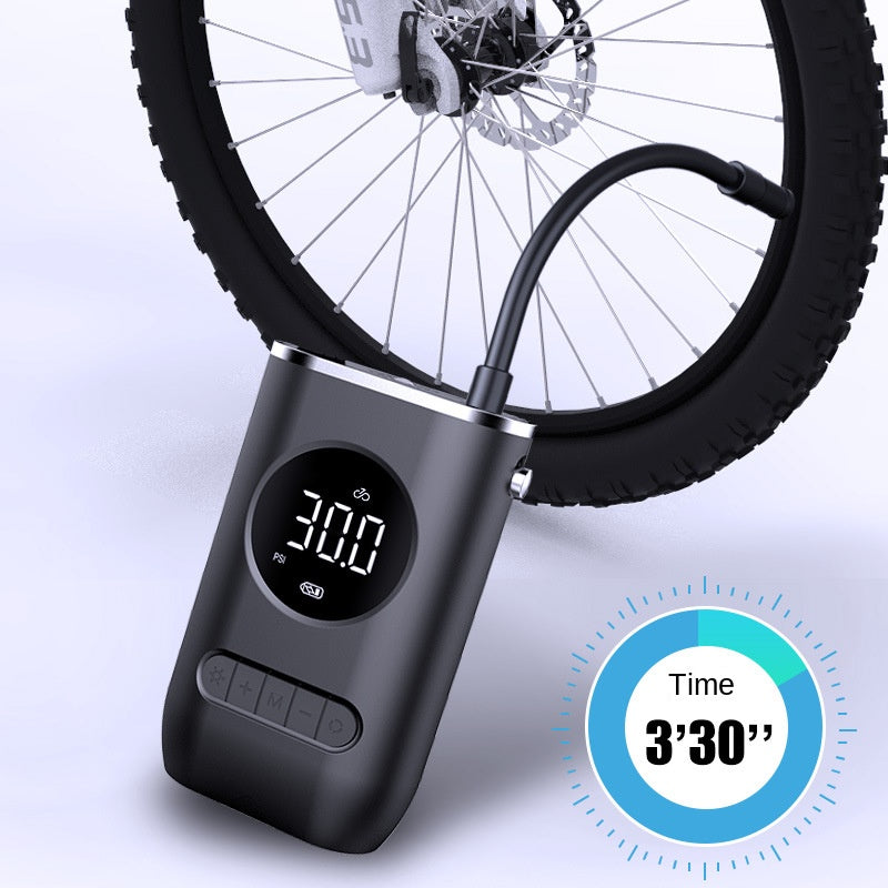 Inflador de neumáticos portátil recargable – Para coche, moto y bici sin necesidad de enchufe
