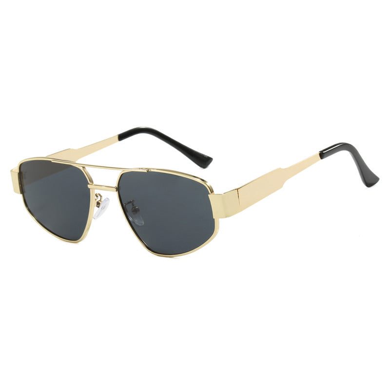 Gafas de Sol Doble Barra Unisex – Metal UV400 Trendy