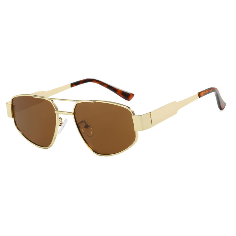 Gafas de Sol Doble Barra Unisex – Metal UV400 Trendy