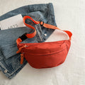Crossbody bag women's casual bag canvas bag waist bag trendy sports chest bag