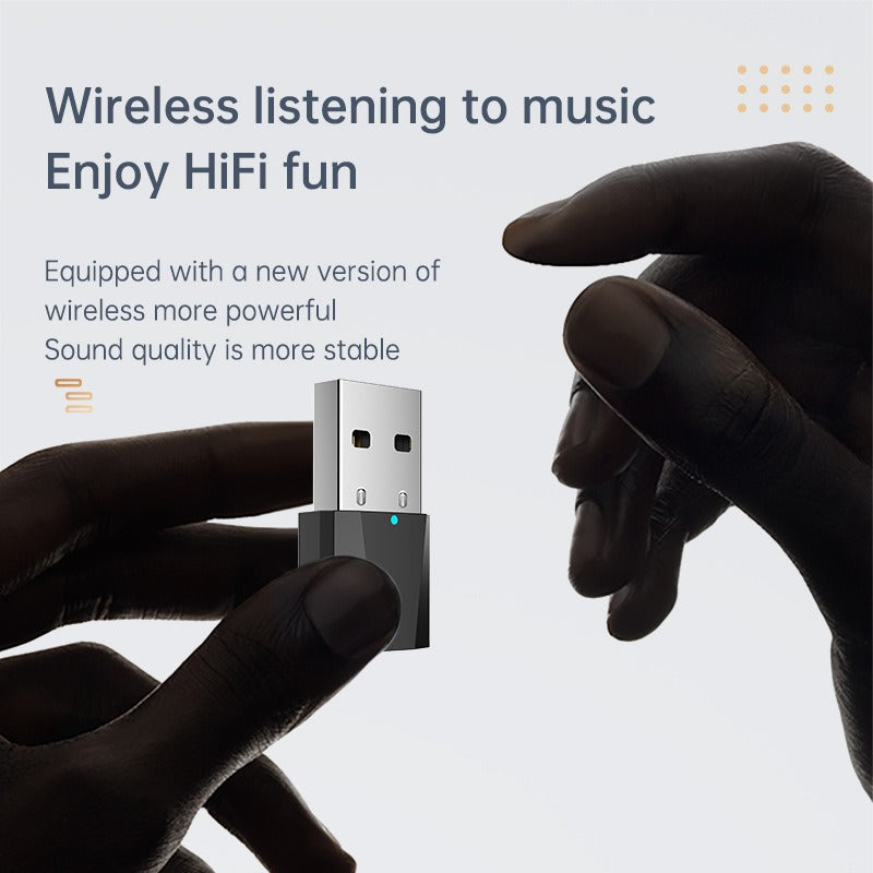 Adaptador Bluetooth 5.1 USB para Coche | Receptor de Audio AUX | Manos Libres y Música Inalámbrica