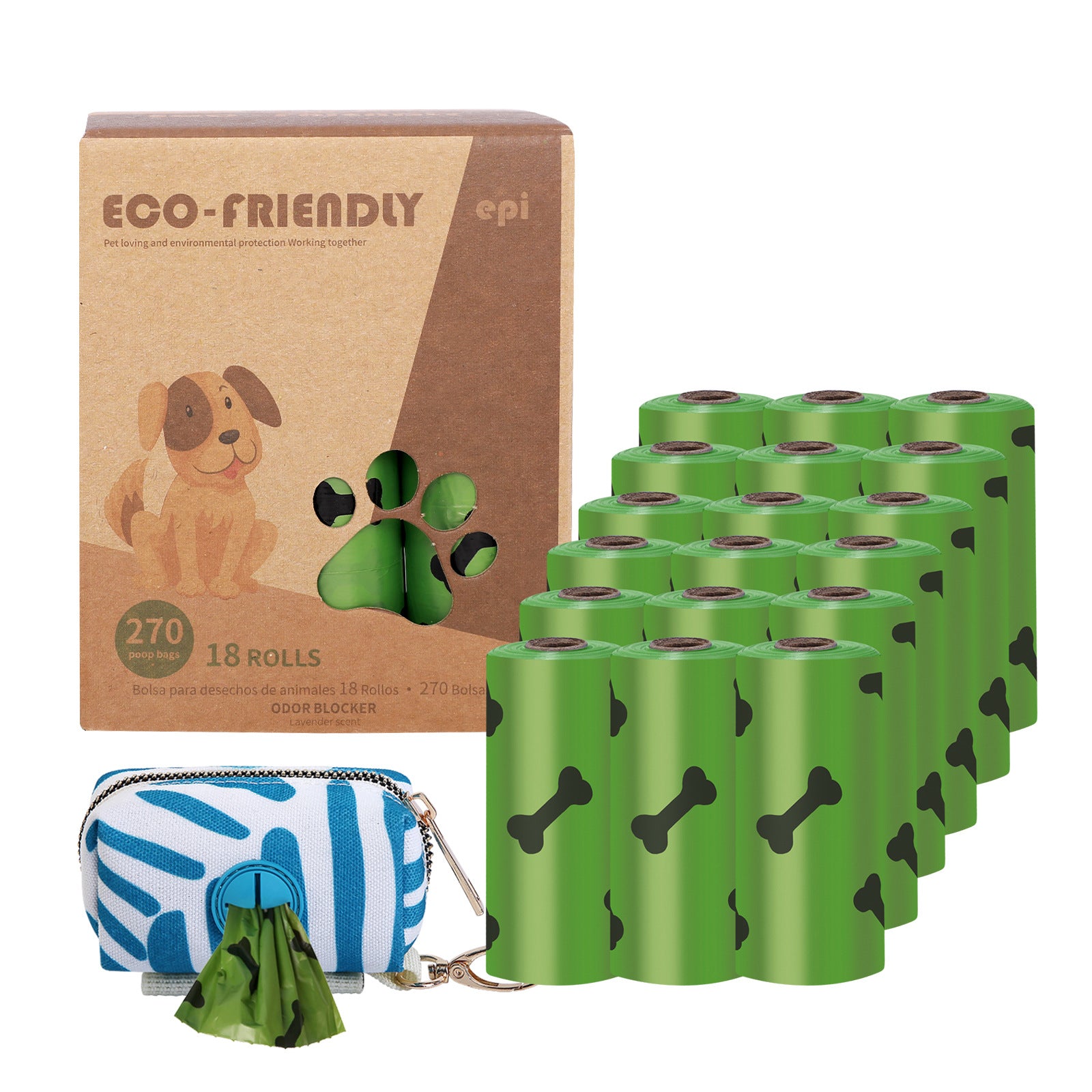 Bolsas Biodegradables para Excrementos de Perro | Con Dispensador
