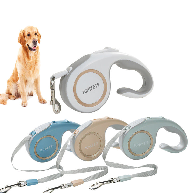 Correa retráctil automática de 3 m para perros y gatos