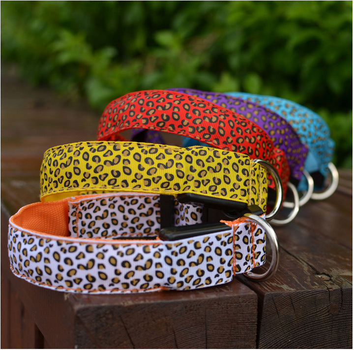 Collar LED luminoso para perros - Visibilidad nocturna