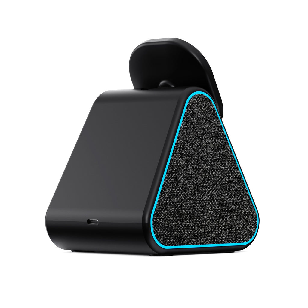 Cargador inalámbrico magnético con altavoz Bluetooth para iPhone – 2 en 1 para tu escritorio