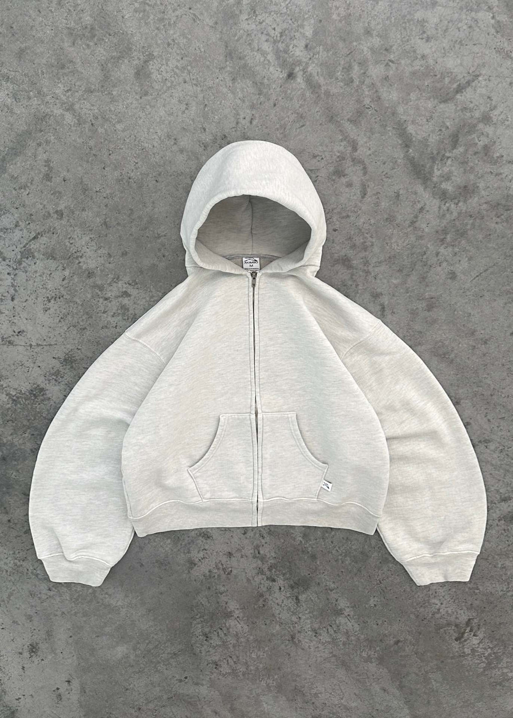 Hoodie Oversize Gris | Pullover & Cremallera | Estilo Japonés/Coreano