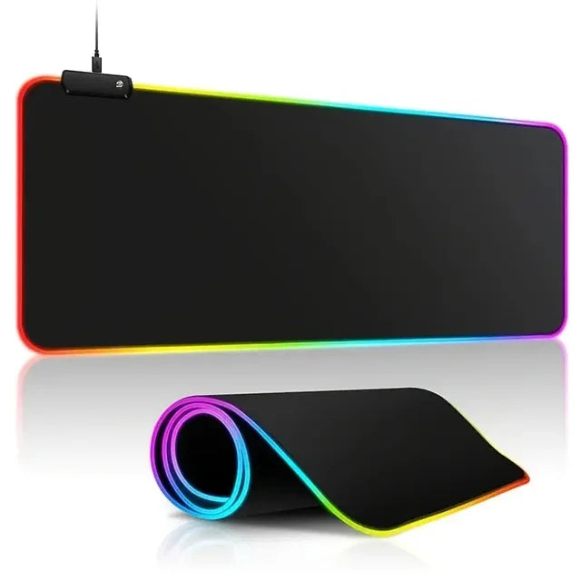 Alfombrilla Gaming RGB con Luz LED y Base Antideslizante – Tamaño XL