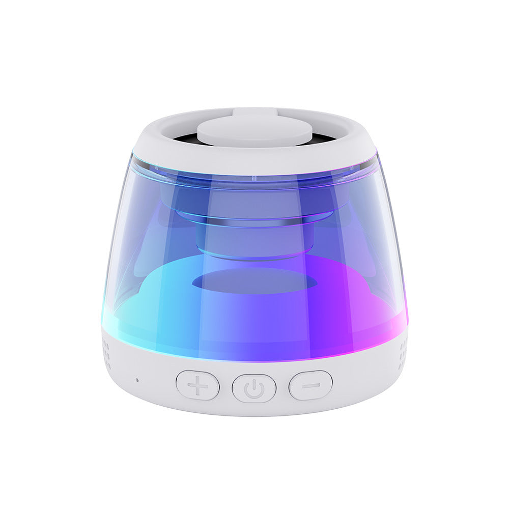 Altavoz Bluetooth magnético con luz RGB y soporte de móvil