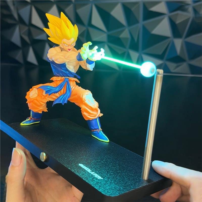 Lámpara nocturna Dragon Ball Goku – Luz ambiente giratoria para fans del anime