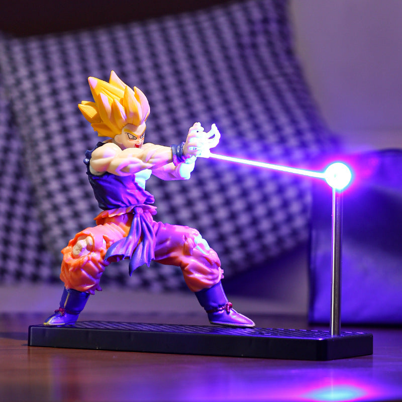 Lámpara nocturna Dragon Ball Goku – Luz ambiente giratoria para fans del anime