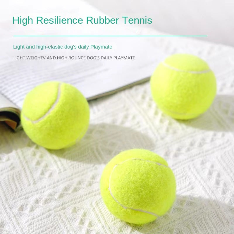 Pelota de tenis elástica para perros pequeños y medianos