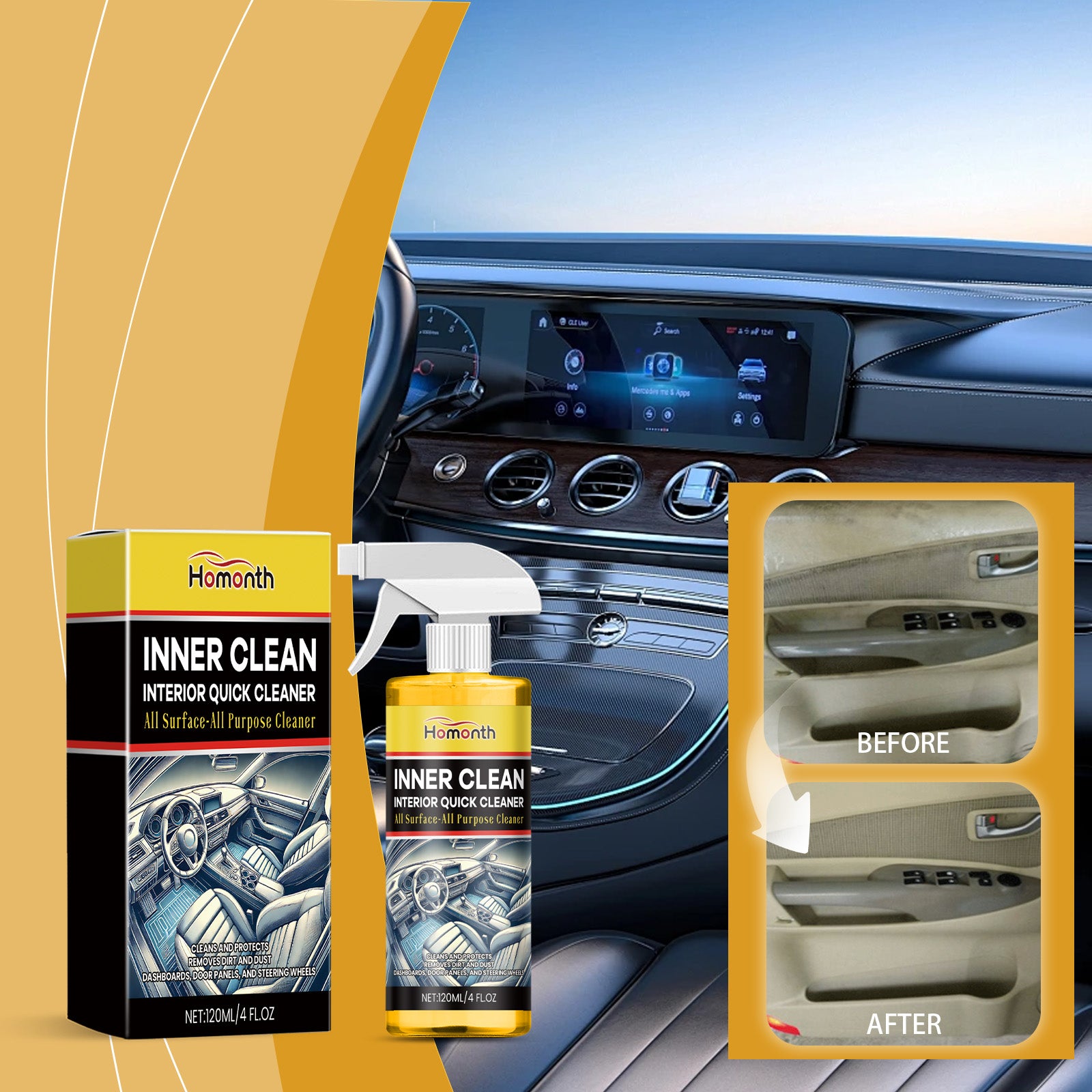 Limpiador de interiores para coche - Multiusos