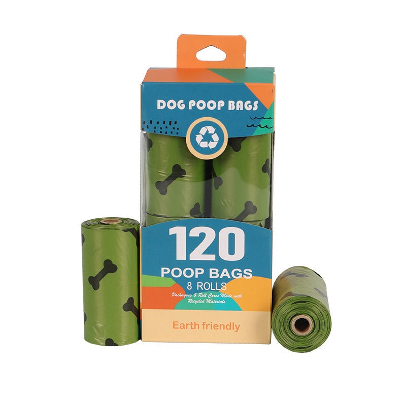 Bolsas Degradables para Excrementos de Perro | Verde Militar con Huesos