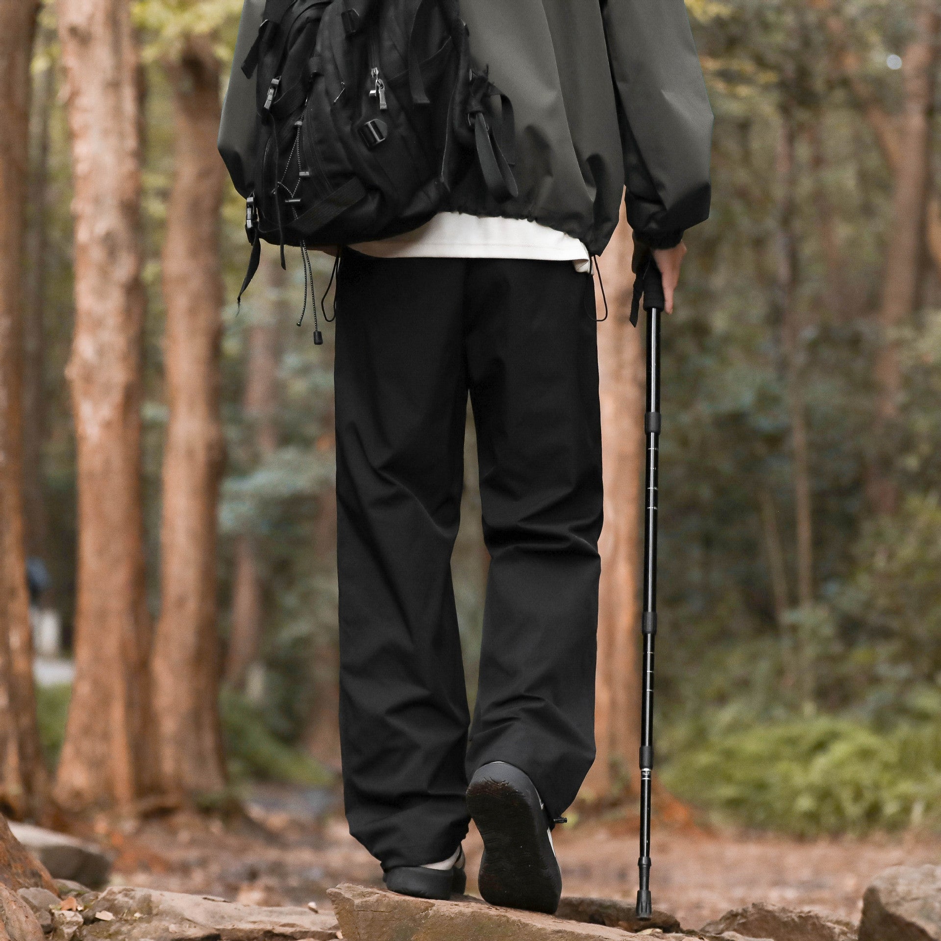 Men's Loose Cuffed Cargo Trousers