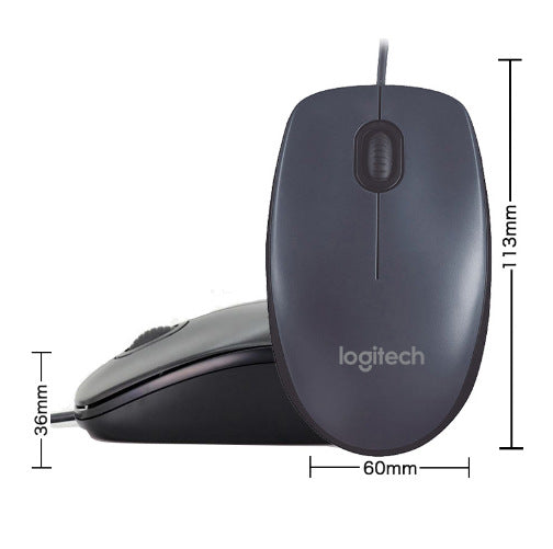 Ratón Óptico con Cable USB M91P – 1600 DPI para Oficina y Portátil