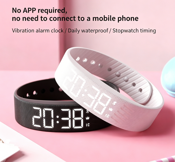 Smartwatch Deportivo con Podómetro y Alarma de Vibración – Resistente al Agua IP65
