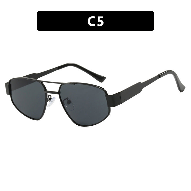 Gafas de Sol Doble Barra Unisex – Metal UV400 Trendy