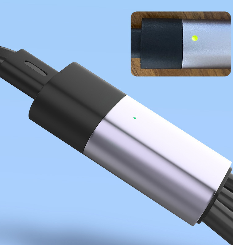 Cable USB-C 100W Multifunción 5 en 1 con Carga Rápida PD – Telescópico 1.2m