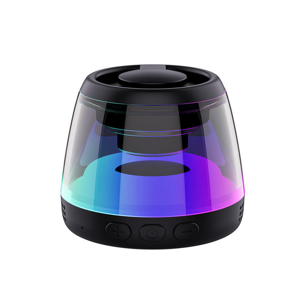 Altavoz Bluetooth magnético con luz RGB y soporte de móvil