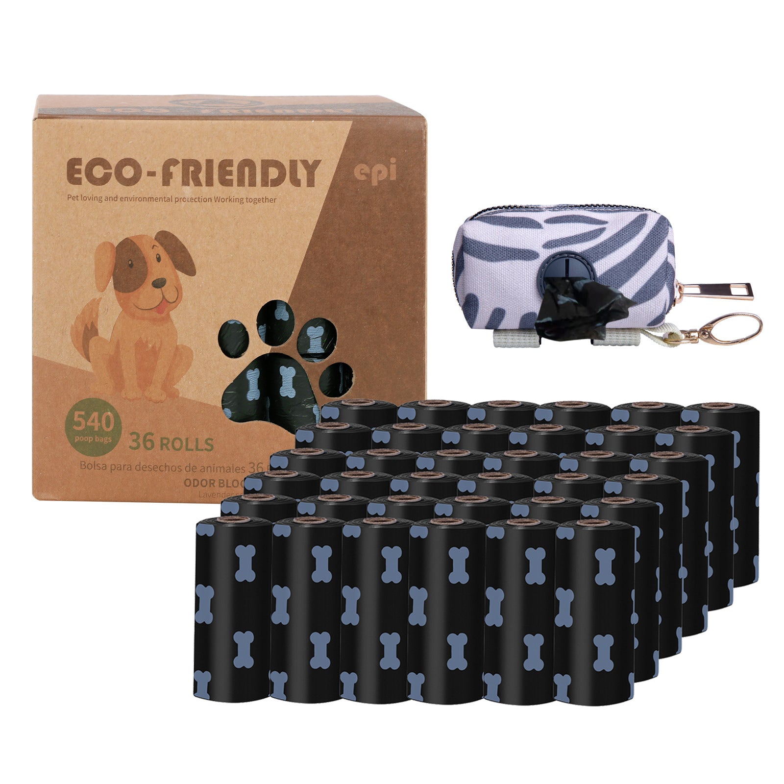 Bolsas Biodegradables para Excrementos de Perro | Con Dispensador