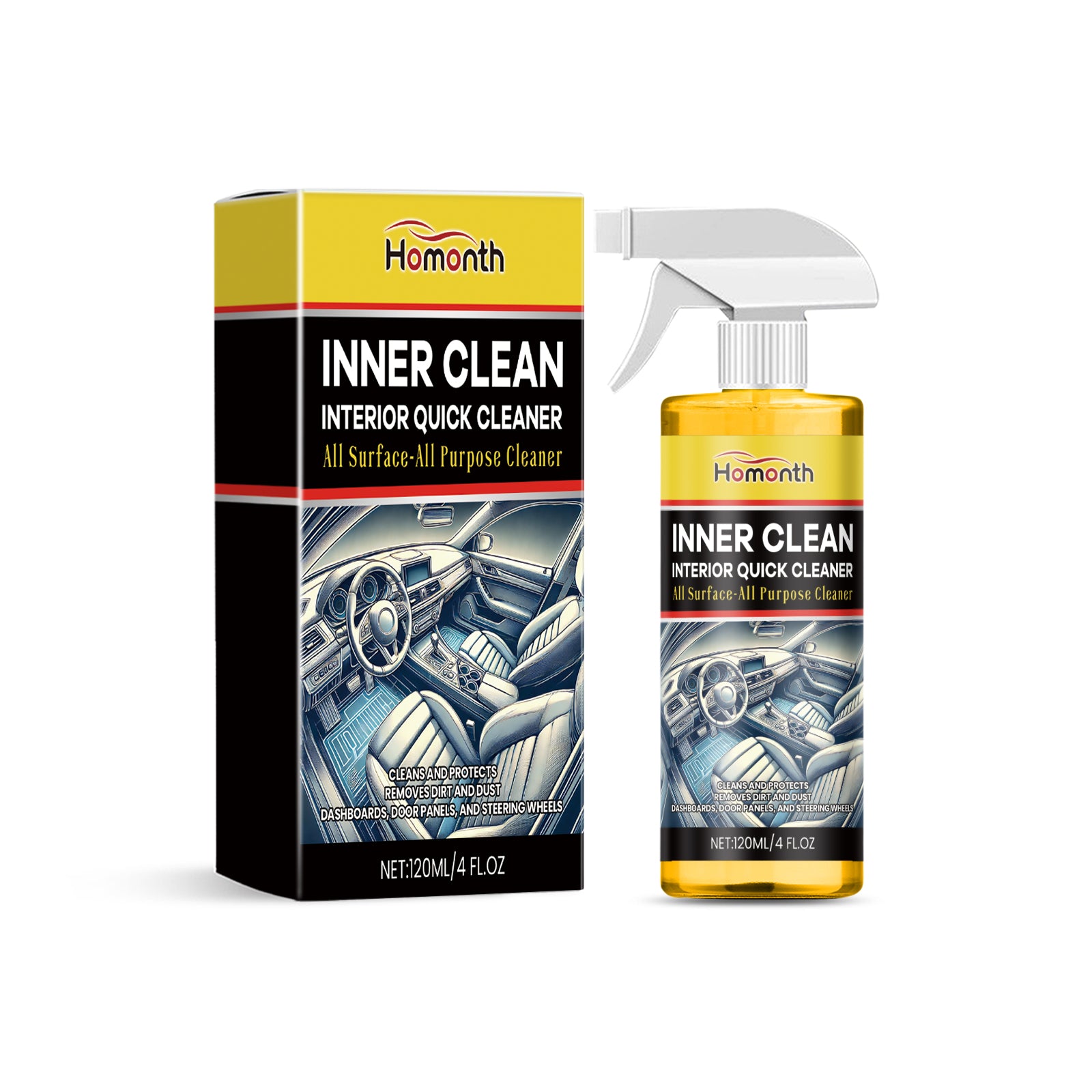 Limpiador de interiores para coche - Multiusos