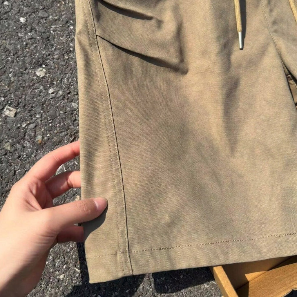 Cargo Shorts Hombre Relaxed Fit – Multibolsillos Marrón y Caqui