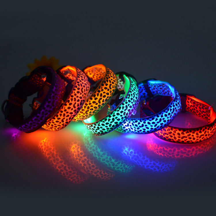 Collar LED luminoso para perros - Visibilidad nocturna