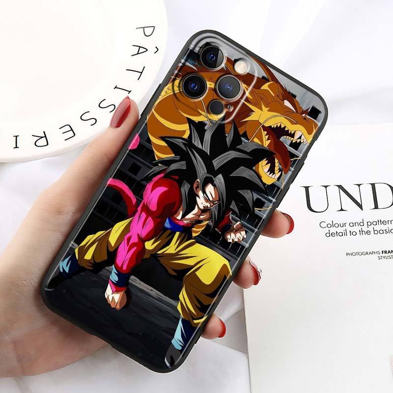 Funda Dragon Ball estilo cartoon para iPhone 15