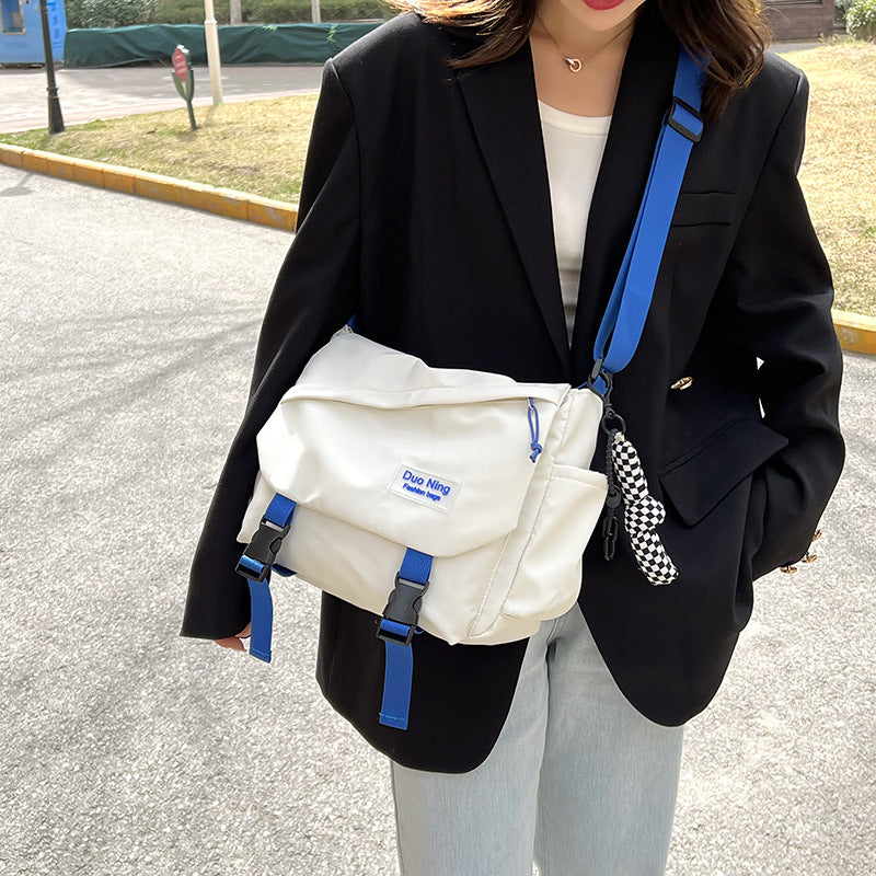 New Korean Style Ins Bag Simple Art Shoulder Bag Messenger Bag Chic Student Messenger Bag Female