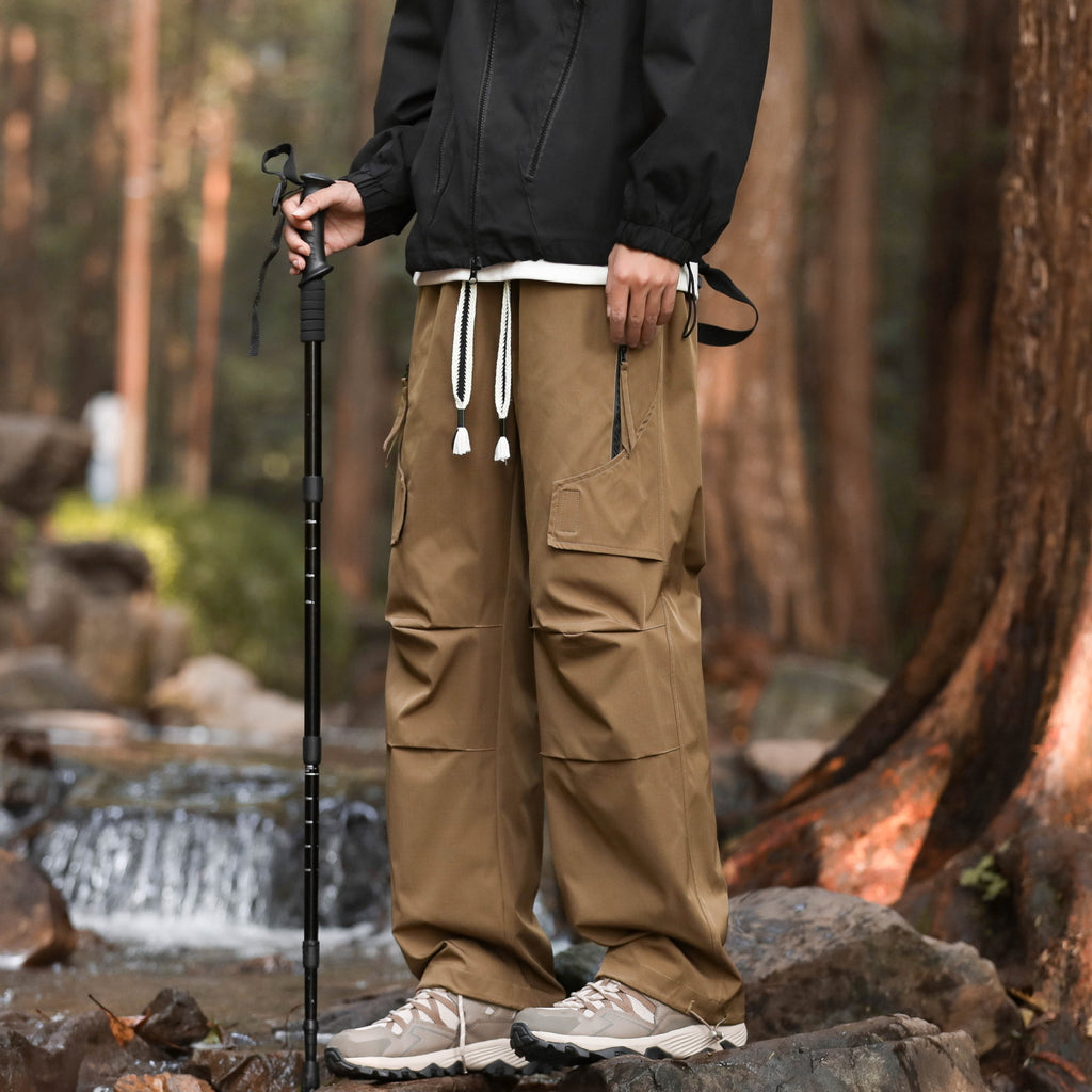 Men's Loose Cuffed Cargo Trousers