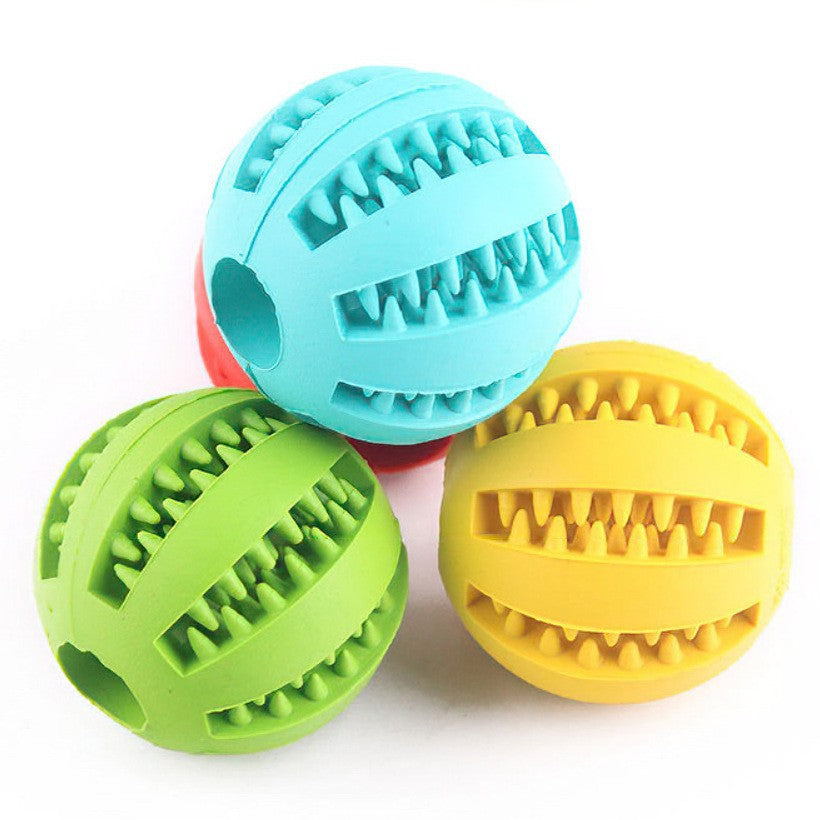 Pelota mordedora de goma resistente para perros